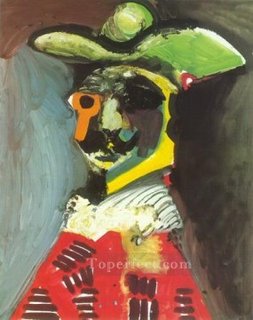 Buste d`homme 1970 Cubism Oil Paintings